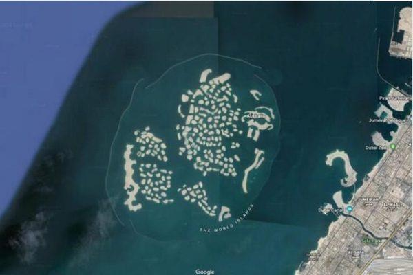 5 Dünya haritası şeklindeki adalar.