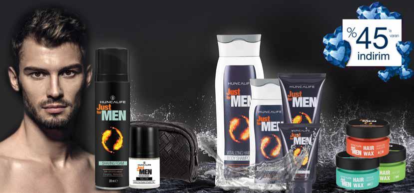 Just For Men erkeği daima bakımlı ve çekici! 4 Just for MEN Saç ve Vücut Şampuanı 00ml. - 746,90 7,50 6 Just for MEN Traş Jeli 00ml - 744 4,00,00 Just for MEN Roll-on 50ml.