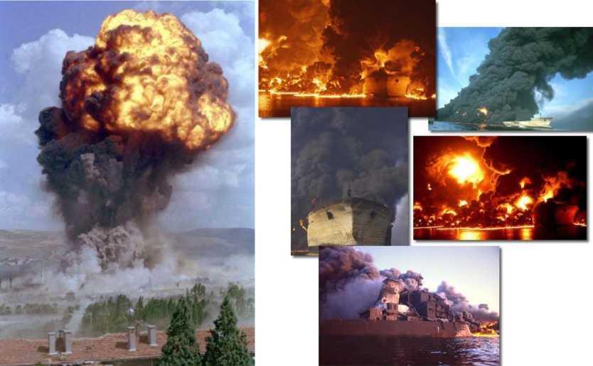 kişi hayatını kaybetmiş, 16 kişi de yaralanmıştır. 17 Ağustos 1999 Marmara depreminde AKSA (Akrilik Kimya Sanayi A.Ş.) da meydana gelen 6400 ton Akrilonitril sızıntısı olmuştur.