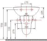 proje lavabolar project basins 1121 Lavabo 40 x 50 cm Basin 1111 Lavabo 28