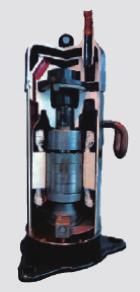 DC inverter teknolojili scroll kompresör BLDC motoru, AC inverter motorlara kıyasla, düşük elektrik akımlarından ekstra güç üretmek üzere iki farklı torku (normal ve relüktans torku) eş zamanlı