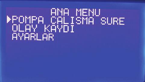 4. Menüler 4.1 Ana Menü Panel, ana çalışma ekranındayken butonuna basıldığında, Şekil 4. te görülen Ana Menü Ekranı görüntülenir.