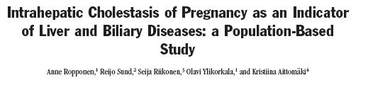 Retrospektif kohort çalışma: 1972-2000 yıllarında tanı 10.504 IHK öyküsü (+) gebe 10.504 sağlıklı gebe Rate ratio: Alkolik olmayan siroz 8.