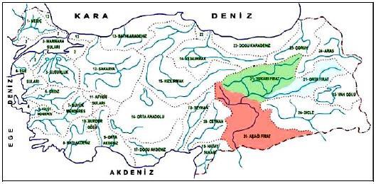 BÖLGE ÇEŞİTLERİ VE SİSTEMATİK YAPILARI Hidrografik Bölgeler Hidrografik