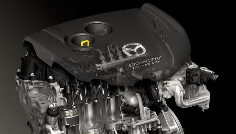 Mazda3'ün hem ihtiyaç duyduğunuz gücü hem de üstün yakıt ekonomisini bir arada kolaylıkla sunabilmesinin sebebi de