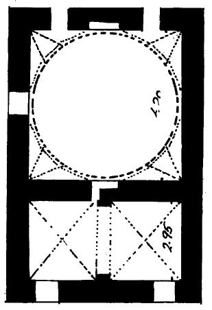 Kütahya Hıdırlık Mescidi 451 Minareli Medrese ile Akşehir Taş Medrese mescitleri); ana mekân önünde kapalı ve iki ya da üç parçadan meydana gelenler (Tahir ve Zühre, Beyhekim mescitleri). Çizim 2.