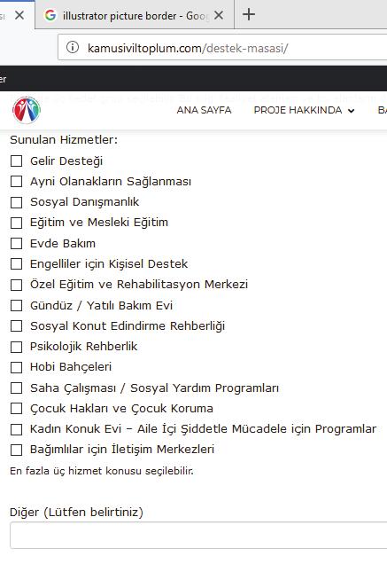 STK KAYIT 1 1. Sisteme giriş yapıldıktan sonra başvuru sahibi STK na ait bazı temel bilgiler verilir. 2. Bu bilgiler temel kuruluş bilgileri ve hizmet alanına ait açıklamalardan oluşur. 3.