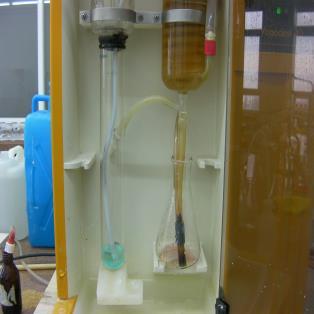 Azot analizinin kinci safhası olan distilasyon işleminden