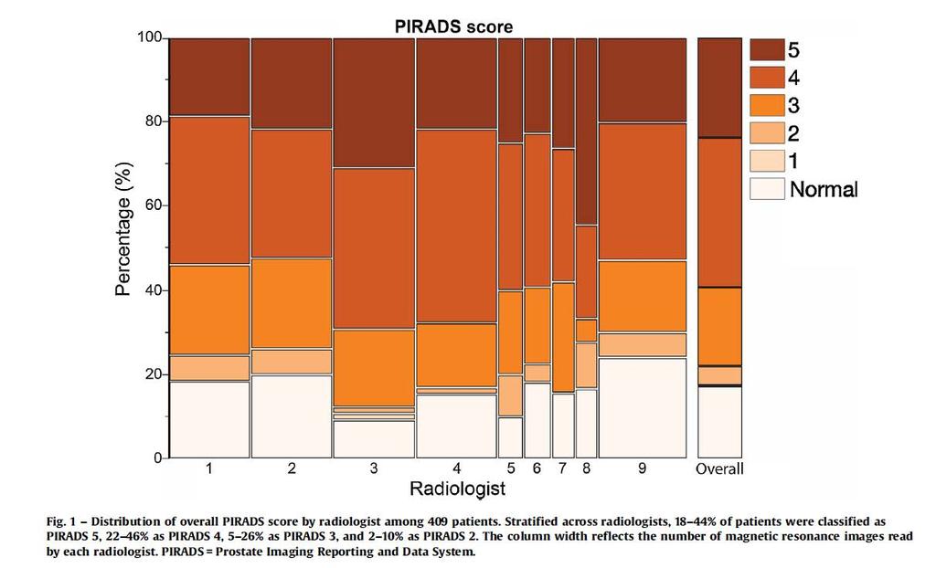 PIRADS Sonuçları Değerlendiren Radyologlara Göre