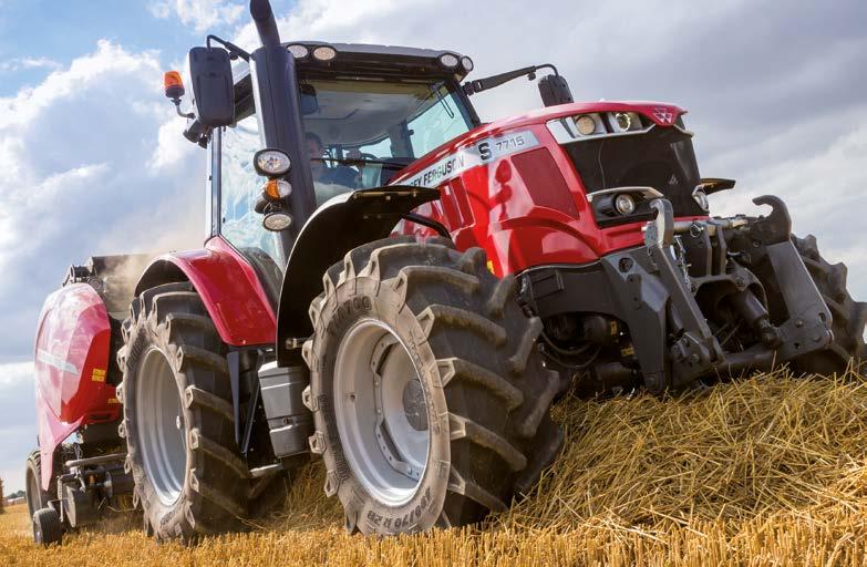 MASSEY FERGUSON'DAN Dingil mesafesinin ve MF 7700 S şasi tasarımının kombinasyonu, daha az ilave ağırlık gerekmesi anlamına gelerek, maksimum toprak koruması sağlar ve toprak işleme, dikim işleri ve