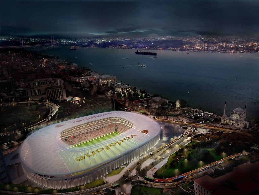 BJK Vodafone Arena Yenileme Projesi Yeri: Beşiktaş-İSTANBUL Mal Sahibi: BJK Beşiktaş Jimnastik Kulübü İşveren: BJK Beşiktaş İnşaat ve Ticaret A.Ş. İşin Kapsamı: 46.500 m2 arsa üzerinde, toplam 160.