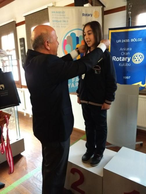 Oran Rotary Kulübü ile ortaklaşa yaptığımız Rotary Dostluk ve Barış Satranç Turnuvası na yaşları 10-12 arasında