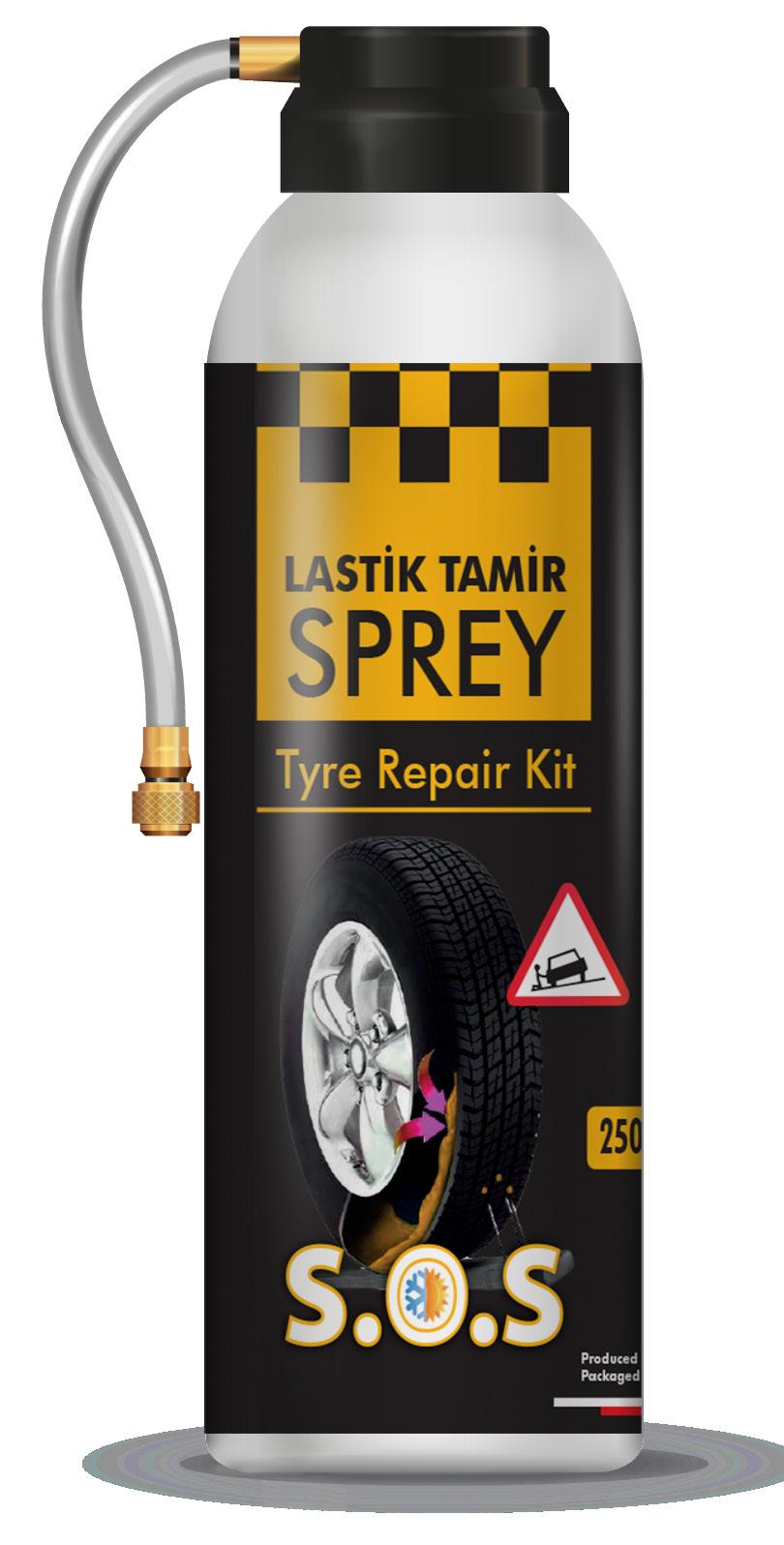 Lastik Tamir Spreyi Mastercare lastik onarıcı ve şişirici sprey, lastiklerde oluşan delikler ve hafif sızıntıları çabucak ve etkili bir şekilde önlemek için tasarlanmıştır.