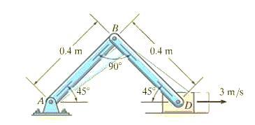 UYGULAMA-12 Krank-biyel sisteminde D noktasındaki piston 3 m/s hız ile