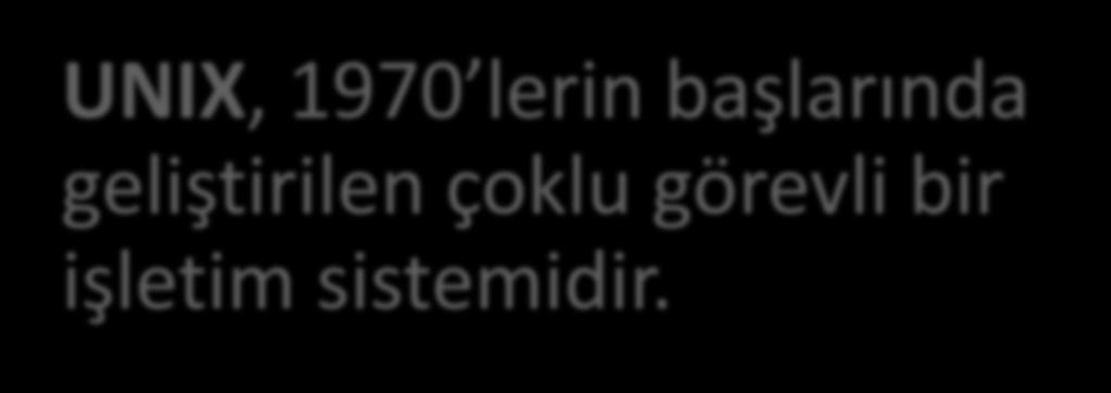 Bağımsız İşletim Sistemleri UNIX, 1970 lerin