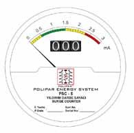 There are in hermetic aluminum alloy housing all internal parts of surge counter. This instrument outer encloser is stainless-steel.