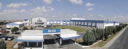 Çerkezköy ve Kartepe de olmak üzere 2 ayrı lokasyonda 3 üretim tesisi bulunan DEVA Holding, toplamda 151.551 m 2 arazi üzerine kurulu 67.