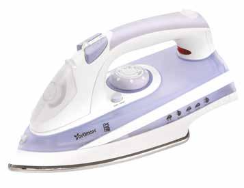 press OR-5240 ÇELİK TABANLI BUHARLI ÜTÜ STEEL-BASED STEAM IRON Özellikler Özel dizayn Çelik