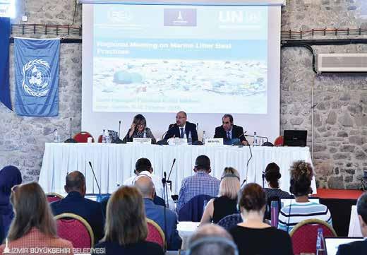 Akdeniz Ülkeleri İzmir de Buluştu 03 İzmir Büyükşehir Belediyesi, Barselona Sözleşmesi çerçevesinde bir araya gelen Birleşmiş Milletler Çevre Programı katılımcı ülkelerinin "Deniz Çöpü En İyi