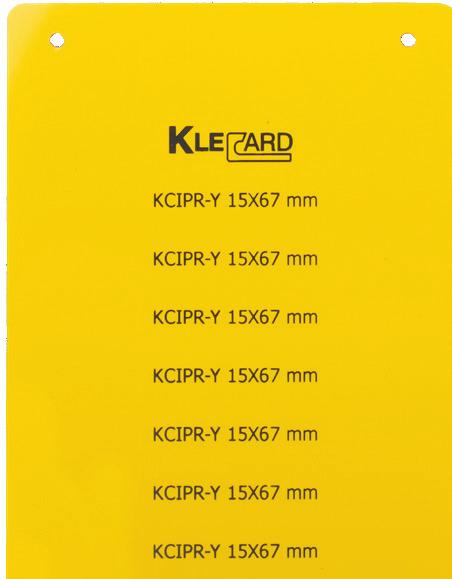 1 Sert PVC Etiketler - KCIPR Serisi KCIPR-W 27x27 KCIPR-W 15x27 KCIPR-W 15x50 KCIPR-W 15x67 Sipariş No Ürün Yazım Alanı Renk Kart Başına Etiket