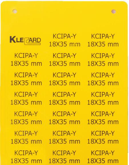 2 Yapışkanlı PVC Etiketler - KCIPA-Y Serisi KCIPA-Y 6x15 KCIPA-Y 10x17 KCIPA-Y