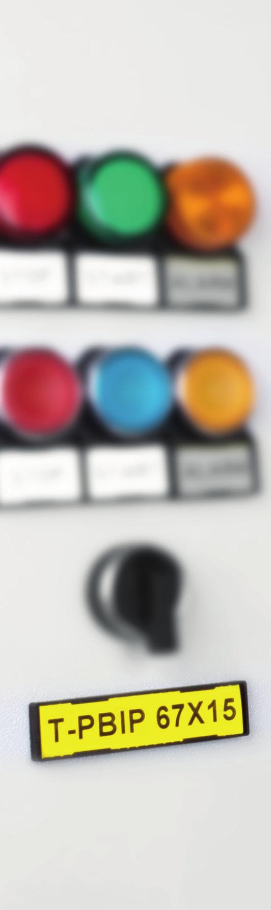 3 Polyester Etiketler - T-PBIP Serisi Sipariş No Ürün Yazım Alanı Renk Adet 808161 T-PBIP 27x15 Y/W 27x15mm Sarı /