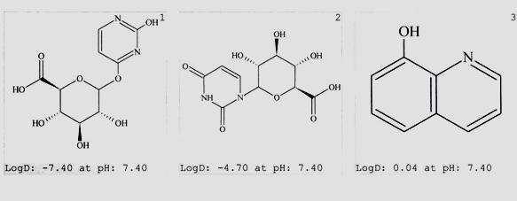 103 kromatogramlar ile karşılaştırıldığında birinci pikin urasil-o-glukuronid