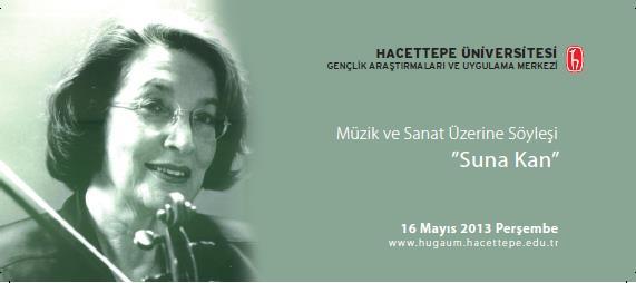 16 MAYIS 2013 H.Ü. Gençlik Araştırmaları ve Uygulama Merkezi (HÜGAUM) nin 19 Mayıs Gençlik Haftası kapsamında davet ettiği Türkiye nin en iyi keman virtüözlerinden Sn.