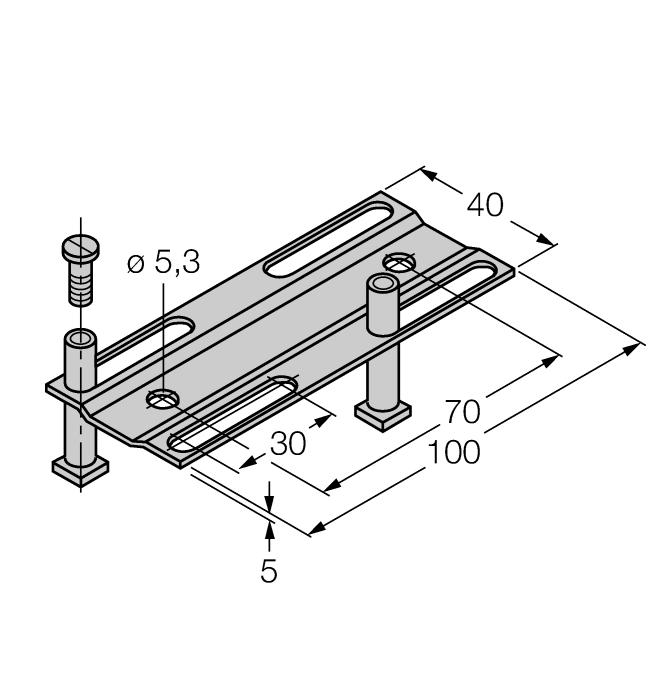 Adjusting bar JS 025/037 69429 Dikdörtgen gövdeler