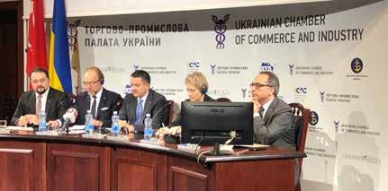 4 Aralık tarihinde yapılan Ukrayna -Türkiye Tarım İş Forumu açılış konuşmalarında; Rasim Bekmezci, DEİK Türkiye -Ukrayna İş Konseyi Başkanı Gennadiy Chyzhykov, Ukrayna Ticaret ve Sanayi Odası