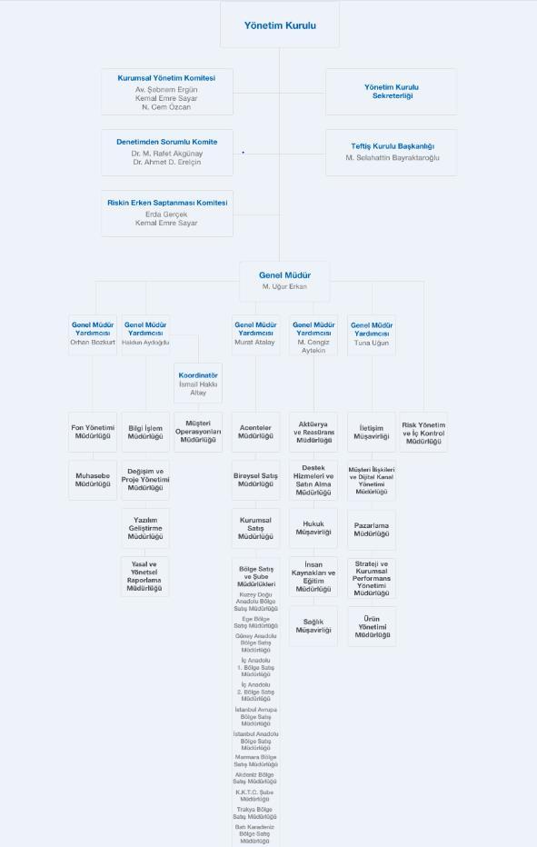 1.6 ORGANİZASYON ŞEMASI*: *Yatırımcı İlişkileri Birimi nin faaliyetleri 19