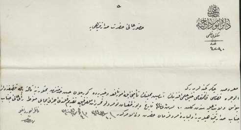 gayret etmiş olduğundan bahisle muma-ileyhin rütbe-i salise ile icra-yı taltifine dair Karahisar-i Şarki sancağı mutasarrıflığından gelen tahrirat merbutu mazbata ile beraber leffen takdim kılınmış