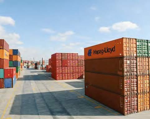 000 TEU depolama kapasitesine sahip konteyner terminali, dış ticaretin gelişimine katkıda bulunmaya devam etmektedir. 52.000 M 2 TERMINAL ALANI 11.