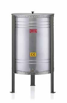 20 Tenekelik eritme / dinlendirme /karıştırma kazanı Honey heating and mixing tank for 500kg 50072 2,50mm -304 kalite paslanmaz sactan imal edilmiştir.