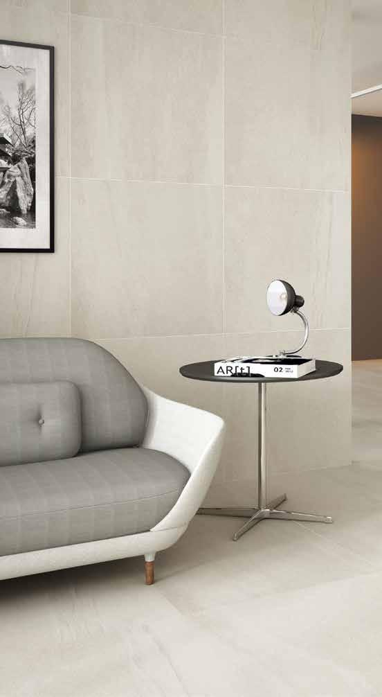 52 Kalebodur Stromboli İnsanlar üzerinde dinlendirici bir etki yaratan Stromboli Serisi; beyaz, bej, gri, gümüş, antrasit ve kahve gibi renk alternatifleri ile bu etkiyi duvar ve zemine taşıyor.