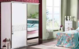 Lorena Sürgü Kapılı Gardırop Lorena Sliding Rail Door Wardrobe Lorena Yatak Odası Takımı / 6