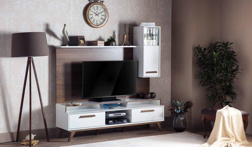 Nella TV Sehpası Nella TV Table Nella Plazma TV Arka Ünitesi