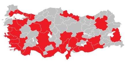 büyükşehirlerde mevcut Locations of metropolitan municipalities in Turkey 4/28/2018 durum Büyükşehir belediyelerinin iklim değişikliği alanındaki çalışmalarını tespit etmek amaçlı araştırma projesi