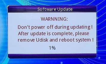 C. Oto güncelleme başladığında, lütfen elektriği kesmeyin. D. Güncelleme tamamlandığında, USB yi çıkartın ve sistemi yeniden başlatın.