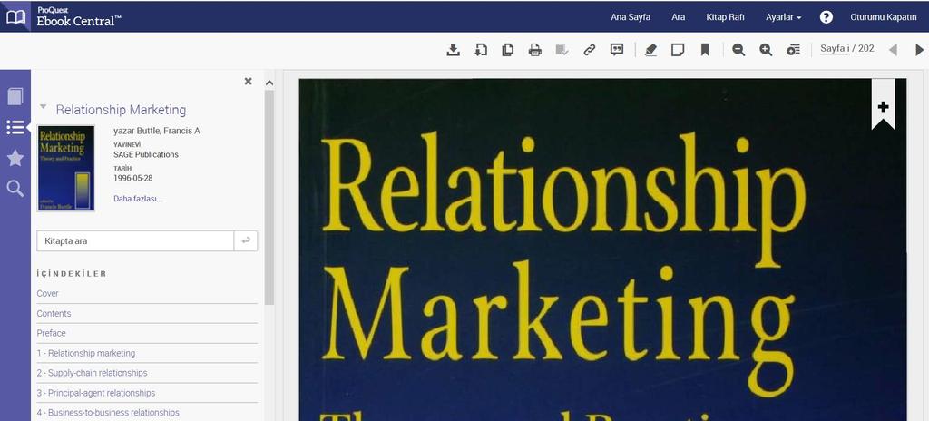 Ebook Central Okuyucu-İçindekiler Tablosu ve