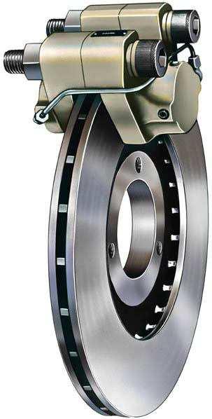 Diskli frenler Diskli frenler, tekerlekle eş eksenli olarak monte edilmiş olan metal bir disk ile tekerlekler birlikte dönmektedir.