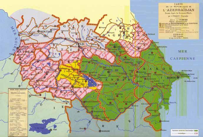 2(10), YAZ 2014 Paris Barış Konfernası'na sunulmuş Azerbaycan Cumhuriyeti'nin haritasında Zengezur Bölgesi 7 rakamı ile belirtilmiştir. 1919.