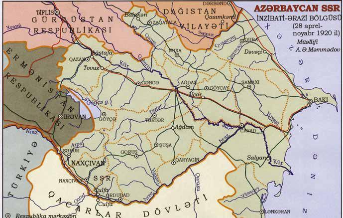 Karabag 1920-1921 yıllarına ait Sovyet haritalarında Zengezur Azerbaycan sınırları dahilinde yer almıştır Karabağ ve Zengazur a yönelik askeri operasyonlarla tamamlanacaktı.