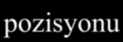 ATLARDA KOLONLARIN YER DEĞİŞTİRMESİ Kolou sağ dorsal yer değiştirmesi