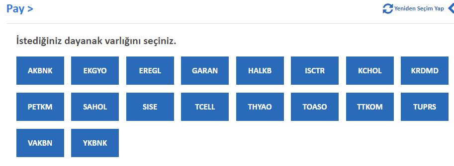 hangisine yatırım yapmak istediğinize karar verin.