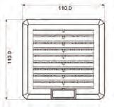 PFI SERİSİ KOLY MONTJLI FİLTRELER 92 92 PNO KESİM ÖLÇÜSÜ 92x92mm ÖLÇÜLER (mm)