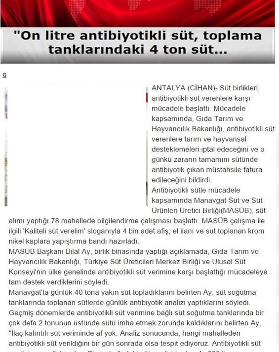 6. Gıda Endüstrisinde Üretim Hataları Antibiyotikler süt ve ete geçebilir; Süt endüstrisi Sütün işlenmesinde sorunlar