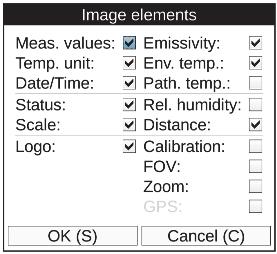 TiX620, TiX640, TiX660, TiX1000 Kullanım Kılavuzu Öğeler Alt Menüsü Görüntü öğelerini tek tek seçerek kullanıcı arabirimini kişiselleştirmek için "Elements" (Öğeler)alt menüsü kullanılabilir.