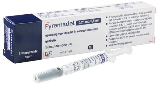 1 Fyremadel seçimi Toelichting en praktische aanwijzingen Fyremadel cilt altına her gün yapılacak enjeksiyonlar için önceden bir şırıngaya doldurulmuş çözelti halinde mevcuttur.