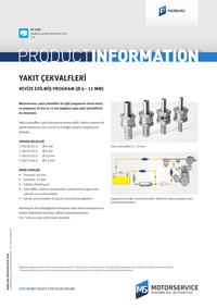 PI 1547-08 Yakit çekvalfleri - revize edilmiş program (ø 6 12